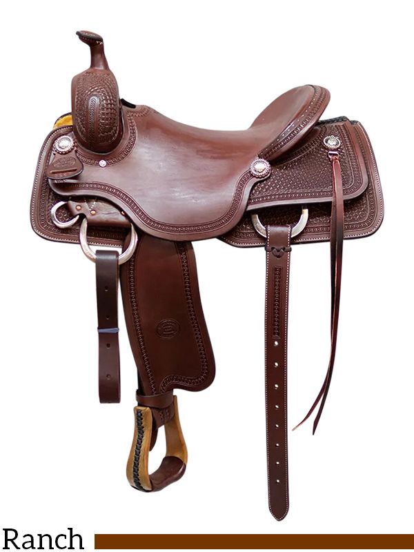 billy cook half breed waffle ranch cutter saddle 8967