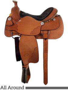 billy cook basket stamped ladies saddle 2046