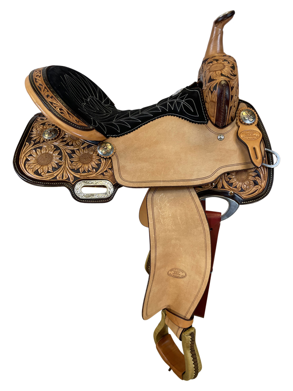 billy cook cj sunflower barrel saddle 1516