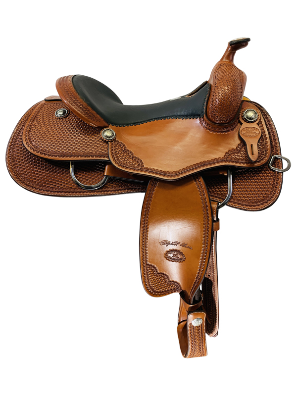 Quality 15" to 17" Billy Cook Classic Reiner Saddle 6005 - Hand-Tooled Reining Saddle - Image 4
