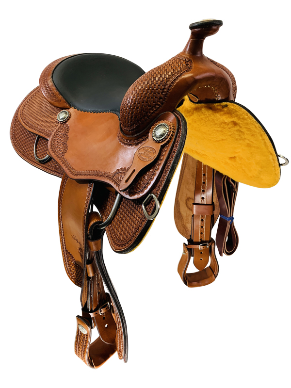 Quality 15" to 17" Billy Cook Classic Reiner Saddle 6005 - Hand-Tooled Reining Saddle - Image 5
