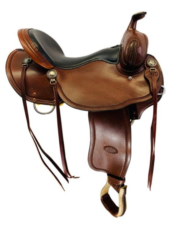 Quality 16" Big Horn Low Profile BW Trail Saddle 1990 - Lightweight Cordura Hot Oil Trail Saddle - Image 3