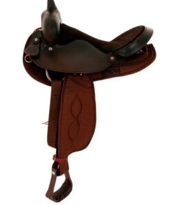 big horn round skirt barrel front saddle 264