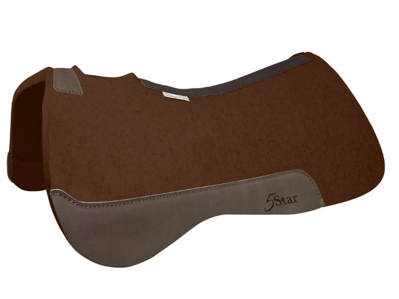 5 Star Full "The Reiner" Saddle Pad 32"L x 30"D - 100% Virgin Wool Felt Free Gift - Image 3