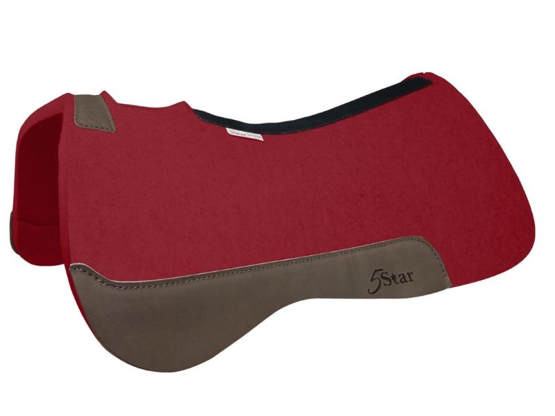 5 Star Full "The Reiner" Saddle Pad 32"L x 30"D - 100% Virgin Wool Felt Free Gift - Image 2