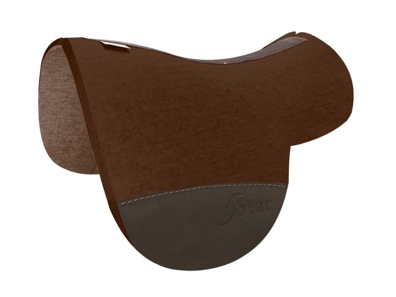 5 Star Treeless Saddle Pad 27.5"L x 38"D - 100% Virgin Wool Felt Free Gift - Image 2
