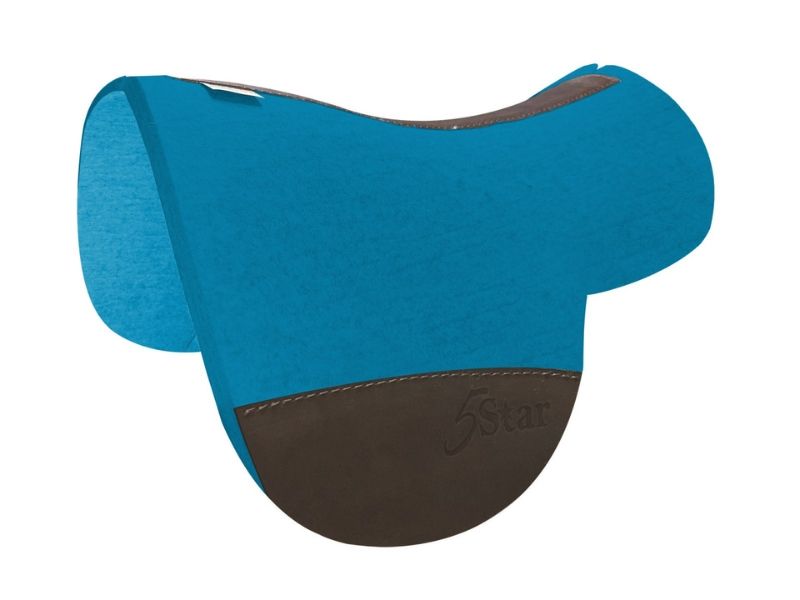 5 Star Treeless Saddle Pad 27.5"L x 38"D - 100% Virgin Wool Felt Free Gift - Image 3