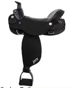 15" to 18" Abetta Adjustable Panels Saddle 20581 - Super Cushion Synthetic Western Trail Saddle with Adjustable Fit
