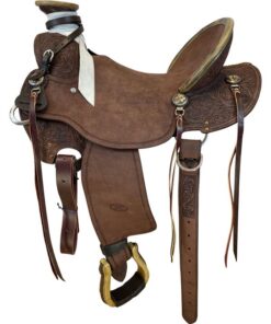 Quality 15" to 17" Billy Cook Light Weight Roughout Ranch Saddle 2294 - Roughout Leather Ranch Saddle