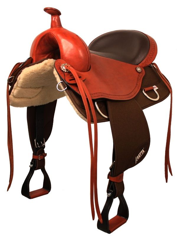 15" to 18" Abetta Crossover Trail Saddle 20707 - Hybrid Super Cushion Synthetic Western Trail Saddle - Image 2