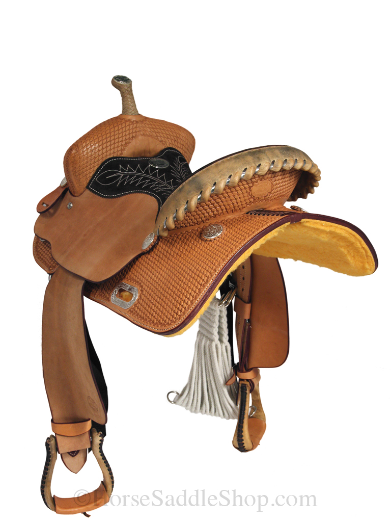 Quality 14" to 16" Billy Cook Barrel Racing Saddle 1524 - Hand-Tooled Barrel Saddle - Image 3