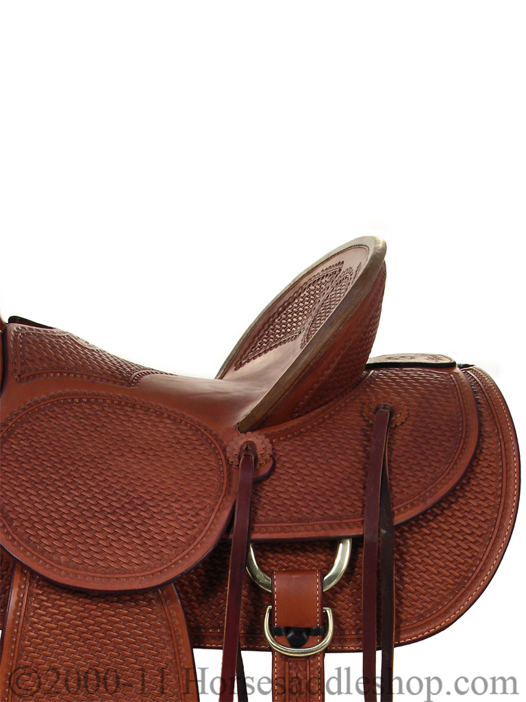 Quality 15.5" to 17" Billy Cook High Country Rancher Saddle 2175 - Hand-Tooled Ranch Saddle - Image 3