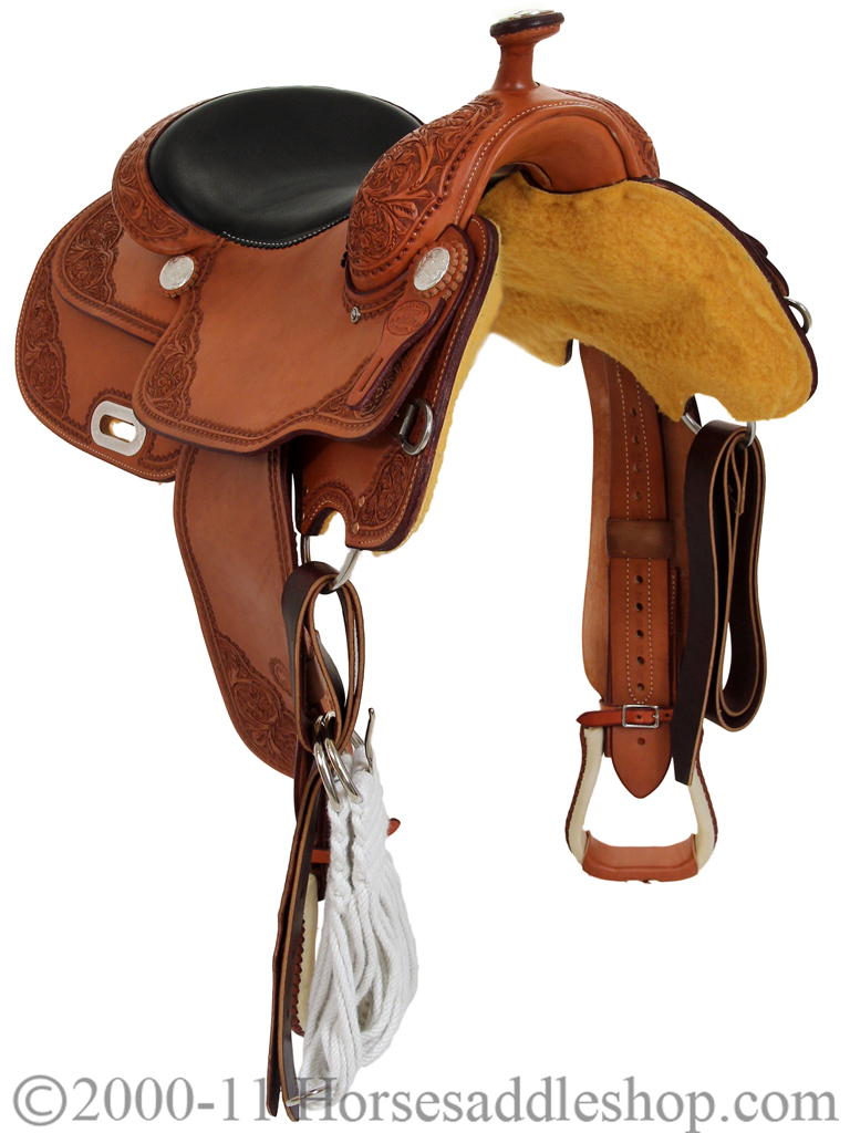 Quality 15" to 17" Billy Cook VC Reiner Saddle 9603 - Hand-Tooled Reining Saddle - Image 2